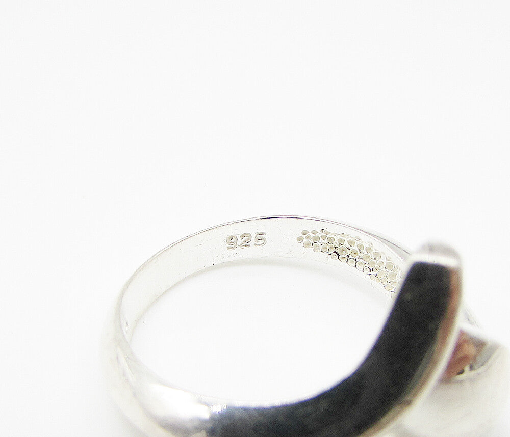 925 Sterling Silver Smooth Shiny Bypass Band Ring Sz 5 RG2975
