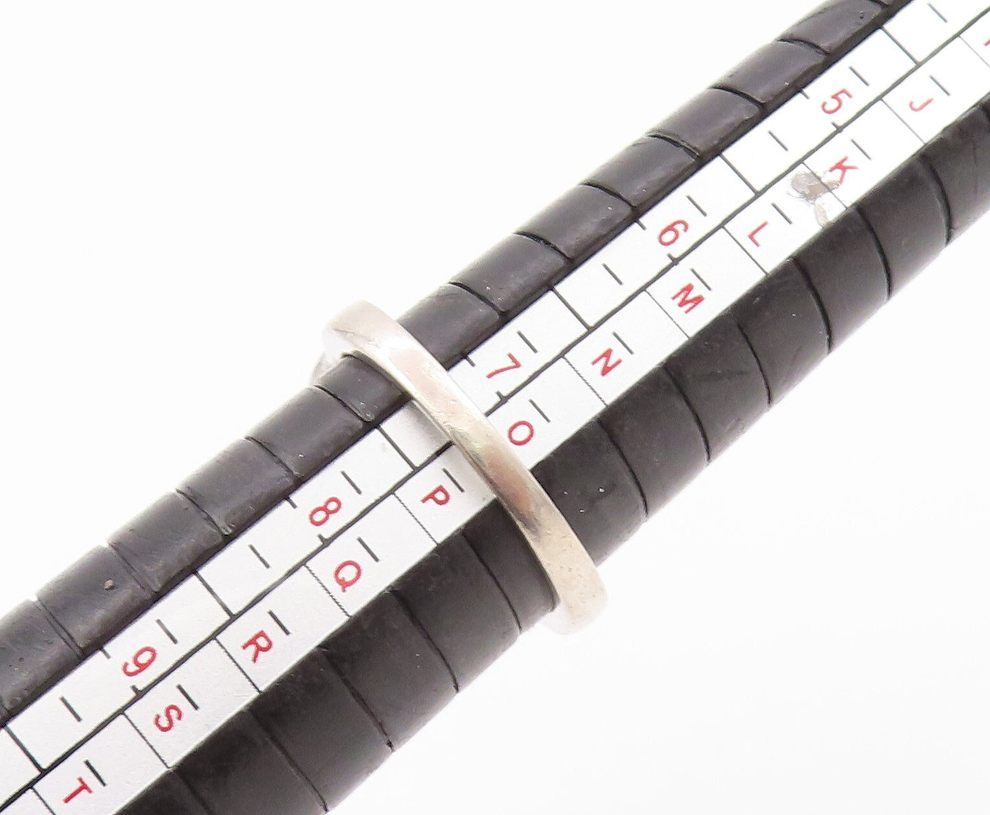 925 Sterling Silver Vintage Ring Pink & Orange Topaz Flower Sz 4.5 RG31872