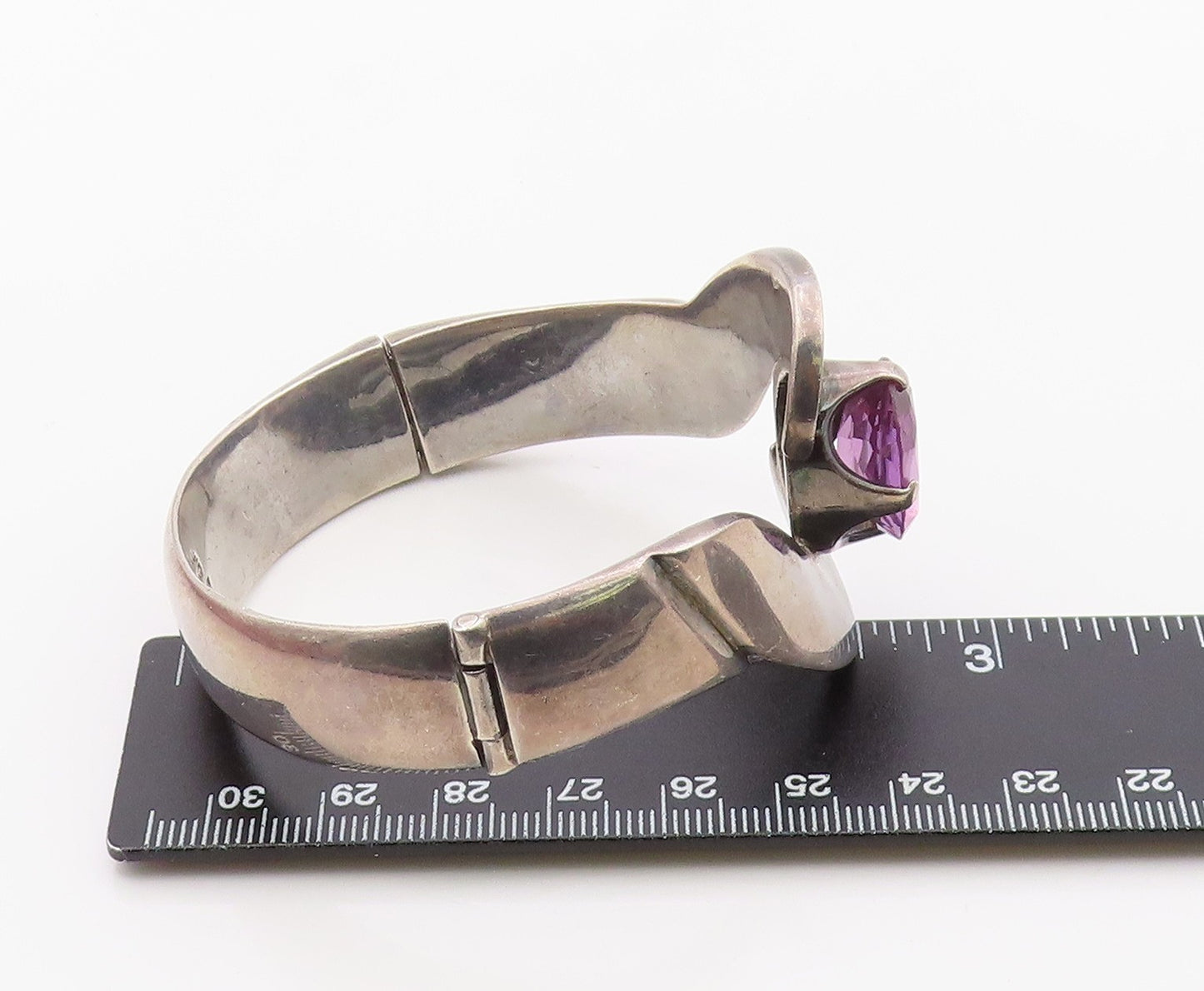925 Sterling Silver Vintage Bracelet LOS BALLESTEROS MEXICO Gemstone BT12103