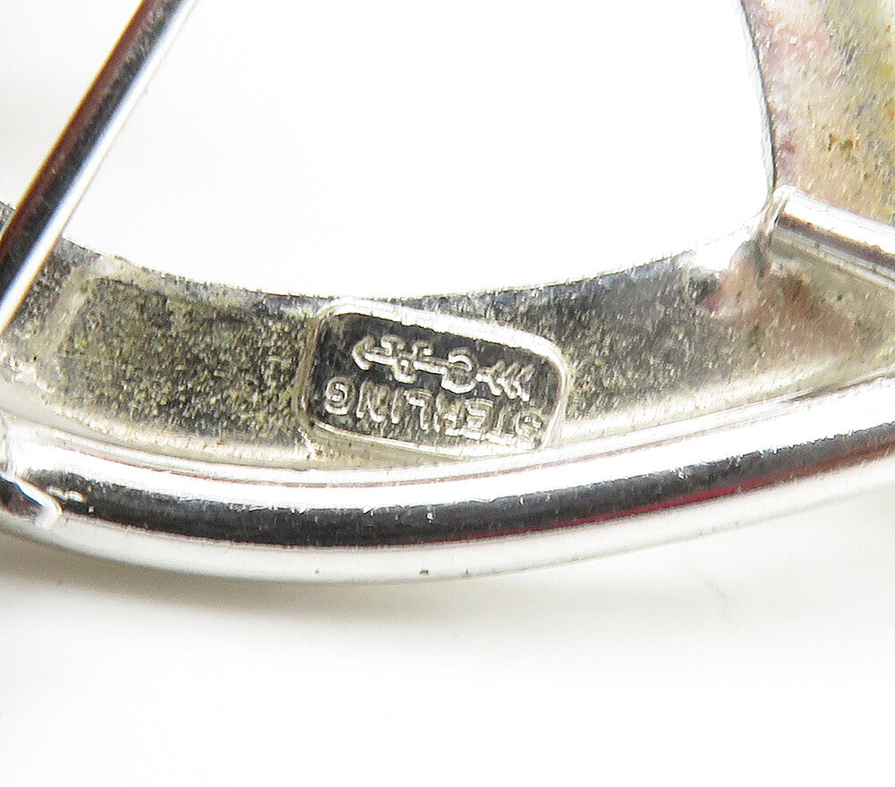 CARL ART 925 Sterling Silver Petite Pearls Love Heart Brooch Pin BP6077