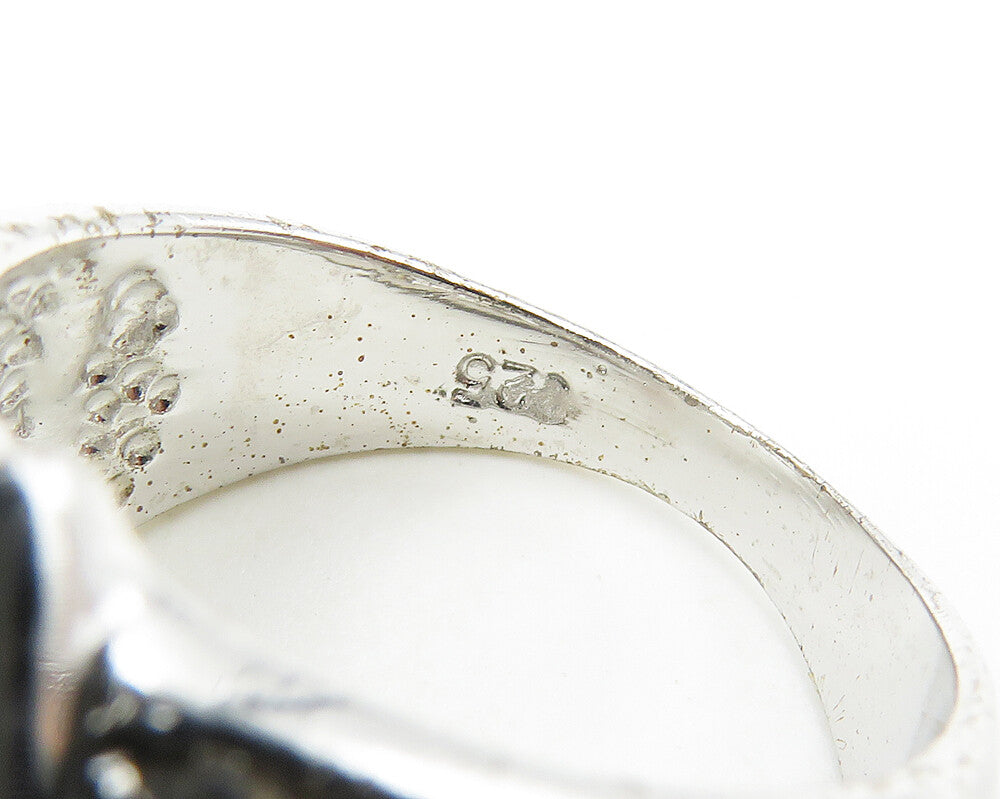 925 Sterling Silver Sparkling Cubic Zirconia Cocktail Ring Sz 6.5 RG18019