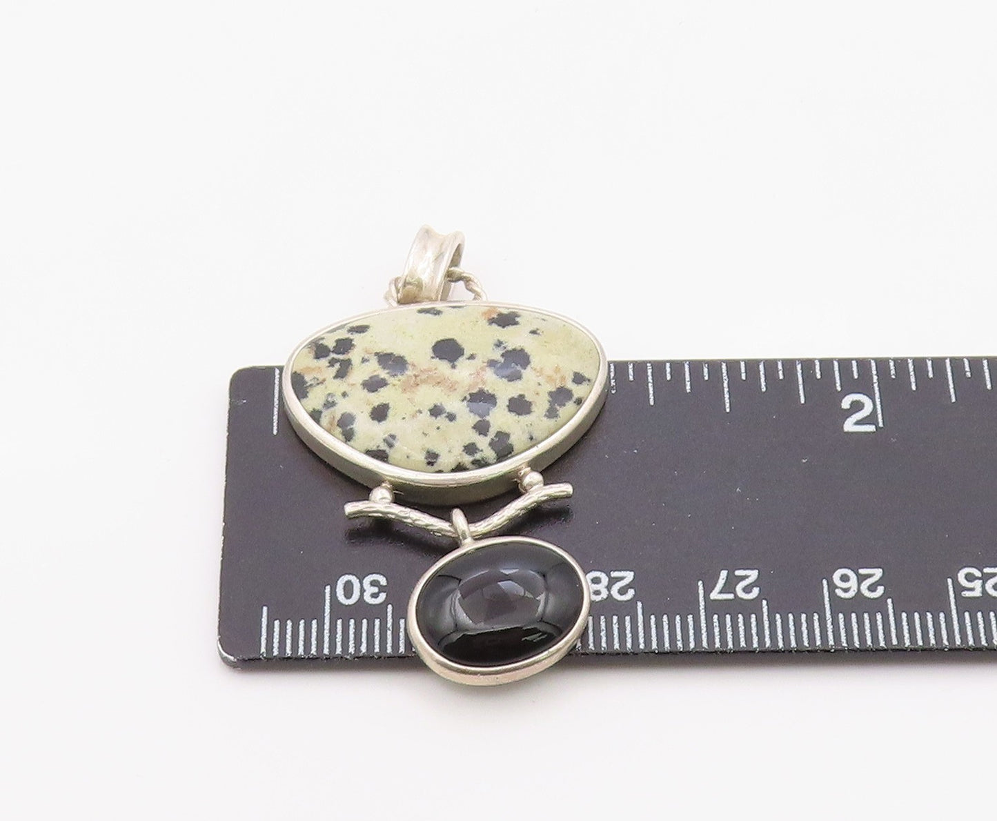 925 Sterling Silver Vintage Pendant WHITNEY KELLY Multi Gemstone Charm PT26353