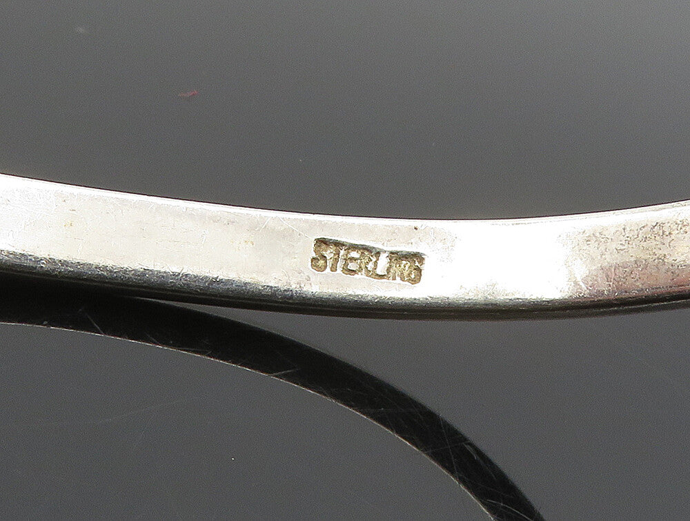 925 Sterling Silver Vintage Minimalist Engraved Friend Cuff Bracelet BT9414
