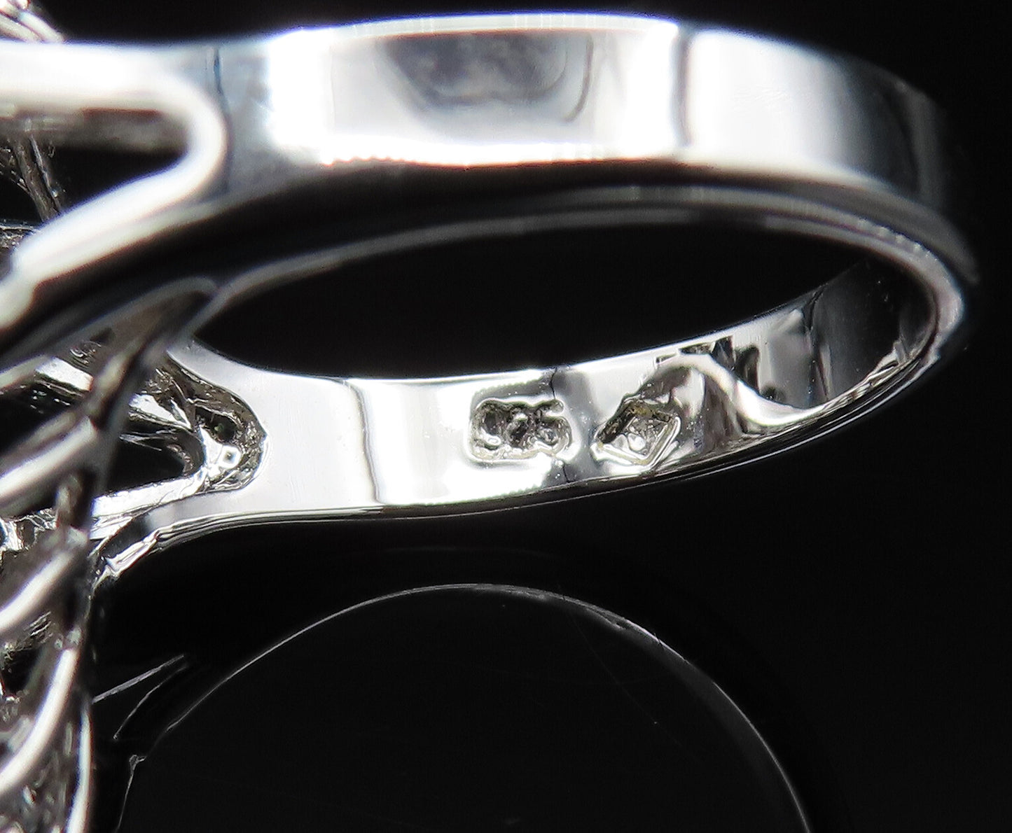 925 Silver Vintage Diamond Shaped Cubic Zirconia Halo Ring Sz 7.5 RG25650