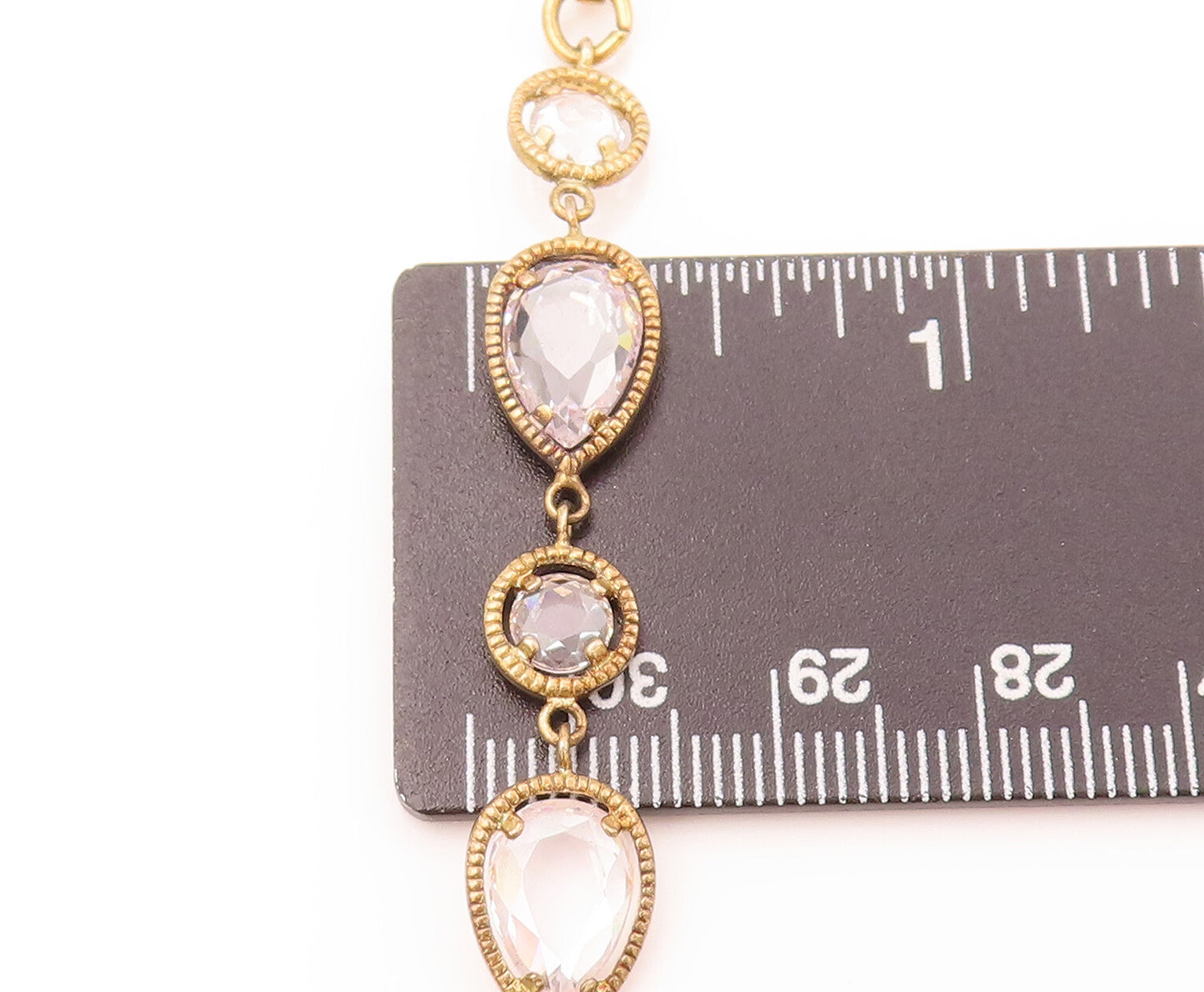 925 Silver Vintage Round & Waterdrop Halo Twisted Rope CZ Bracelet BT9934