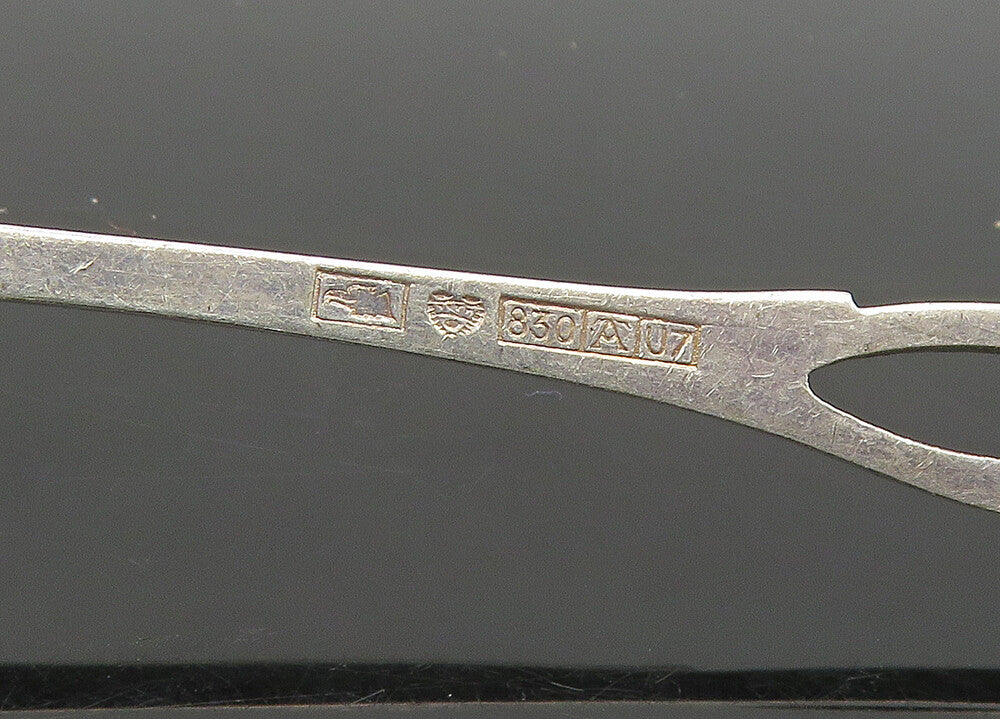 EUROPEAN 925 Sterling Silver Vintage Rose Flower Souvenir Spoon TR2925