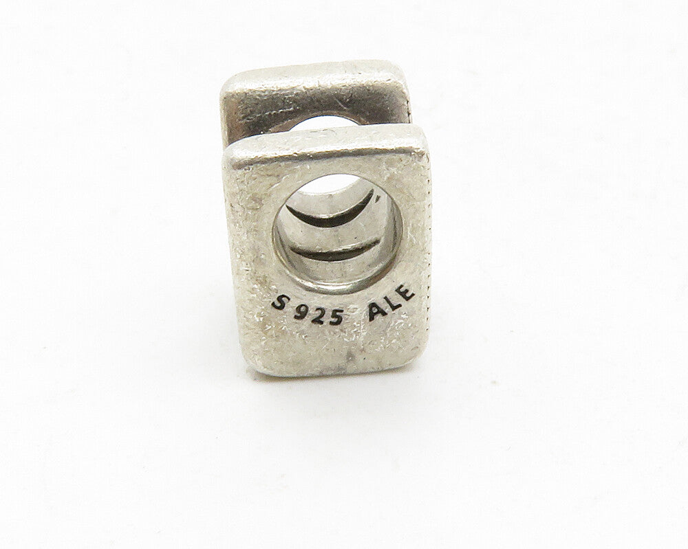 PANDORA 925 Sterling Silver Vintage Petite Letter M Slide Pendant PT9917