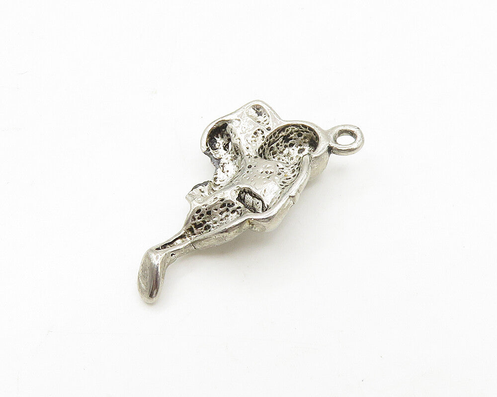 925 Sterling Silver Vintage Shiny Petite Football Player Pendant PT13833