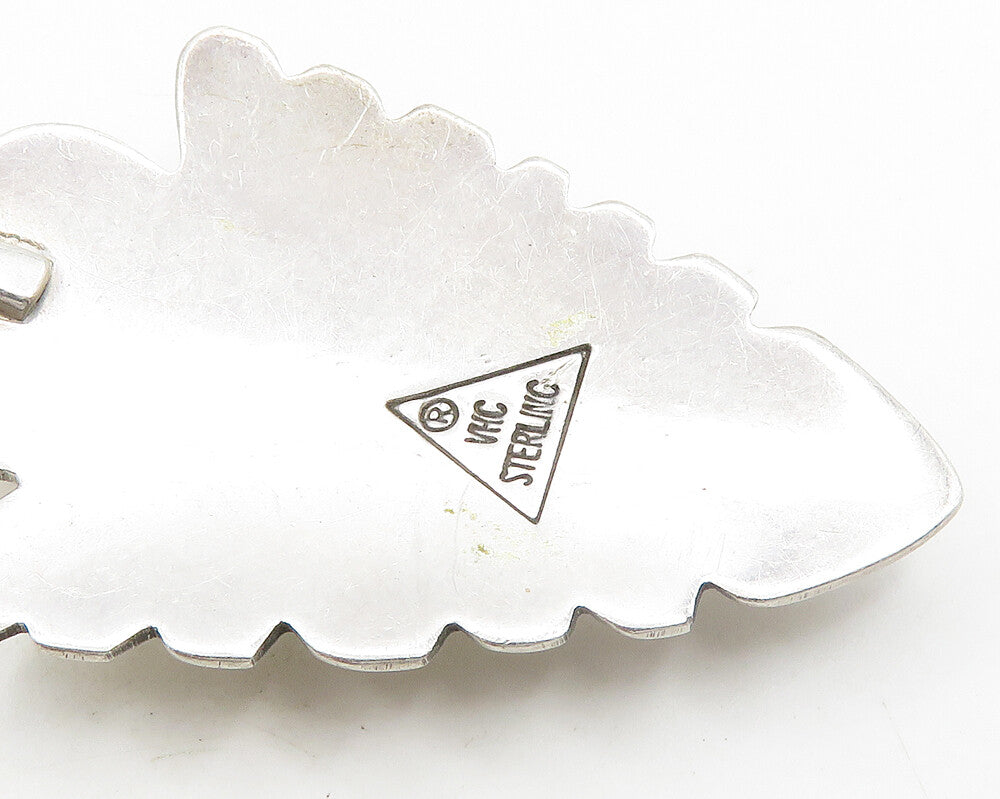 VHC NAVAJO 925 Sterling Silver Vintage Shiny Arrow Head Motif Pendant PT15470