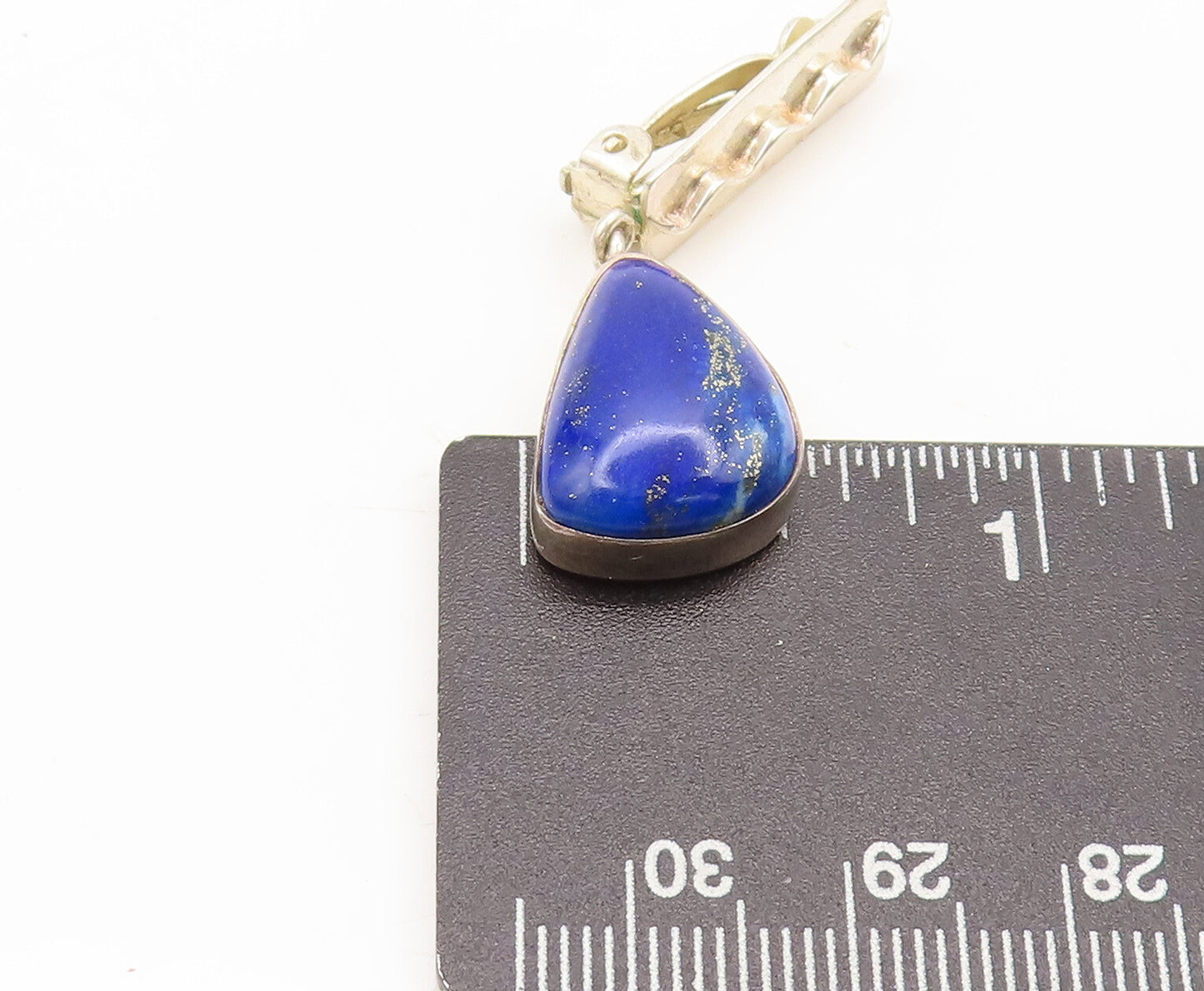 DTR JAY KING 925 Silver Vintage Solid Dangling Lapis Lazuli Earrings EG12775