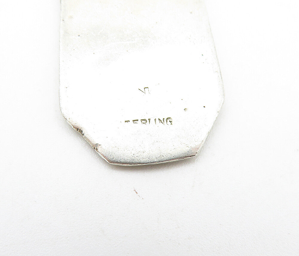 925 Sterling Silver Vintage Basketball & Hoop Sports Motif Pendant PT2973