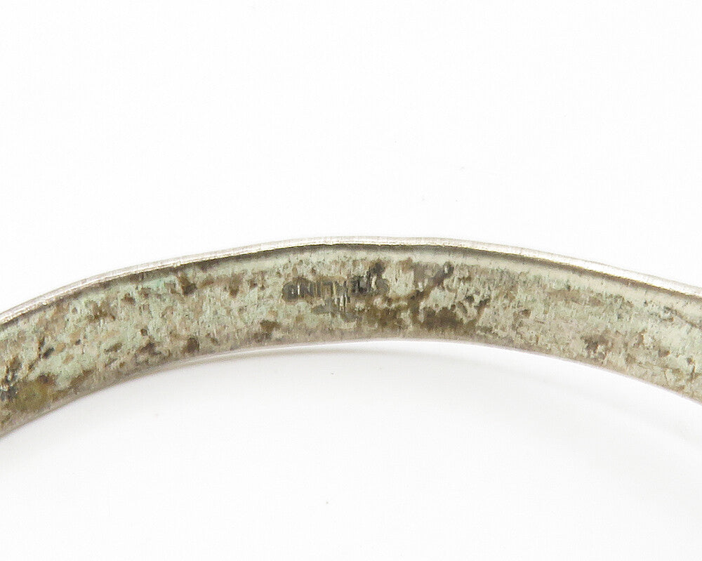 NAVAJO 925 Sterling Silver Vintage Turquoise Petite Cuff Bracelet BT5482