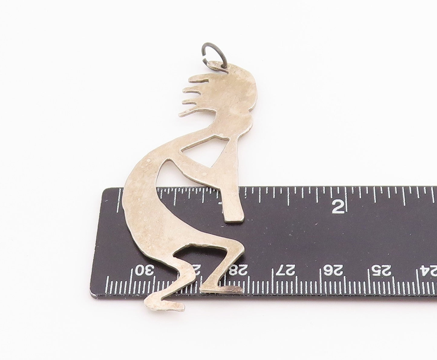 925 Sterling Silver Vintage Pendant SOUTHWESTERN Flute Player Cutout PT26516