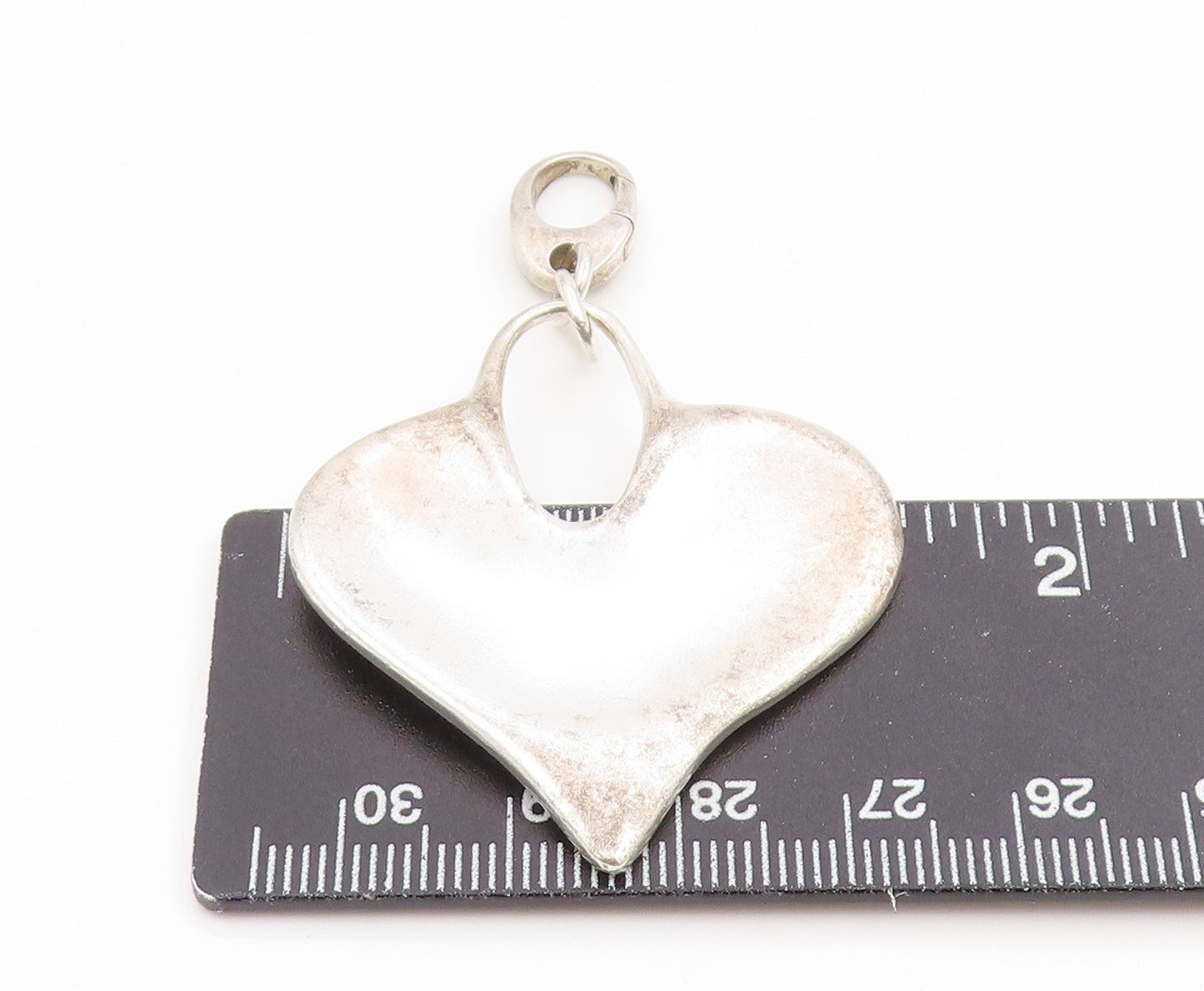 925 Sterling Silver Vintage Pendant RLM STUDIO Modernist Love Heart PT26147