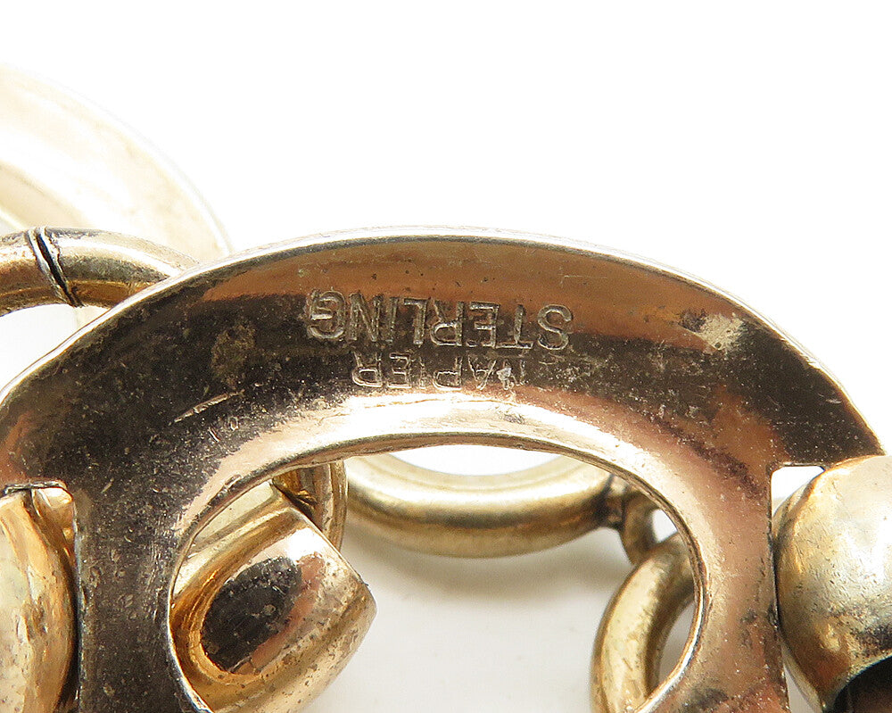 NAPIER 925 Sterling Silver Vintage Rare Gold Plated Chain Bracelet BT7107