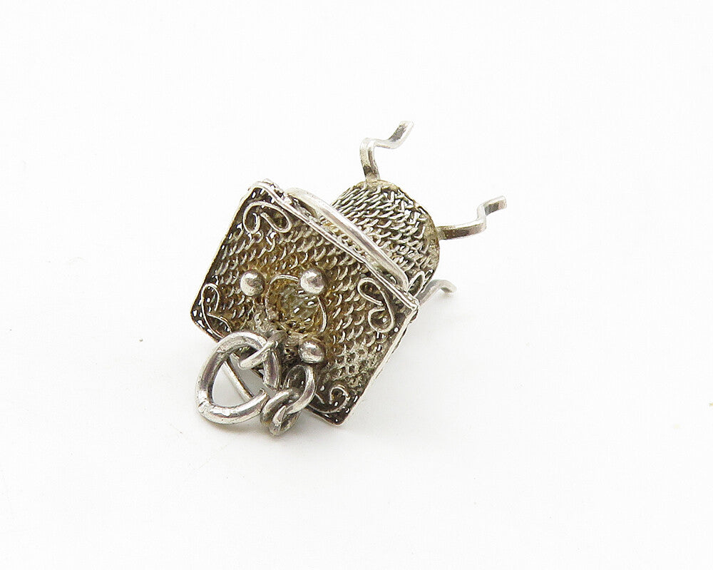 925 Sterling Silver Vintage Petite Old Fashioned Furnace Pendant PT7973