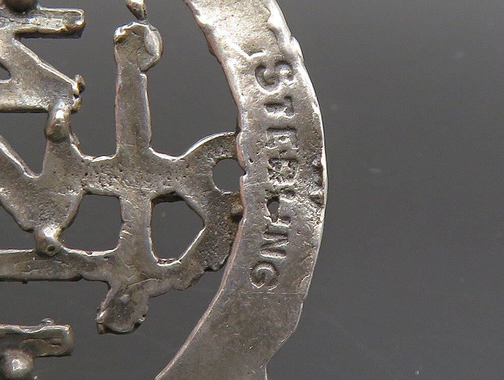 925 Sterling Silver Vintage United States Navy My Son Brooch Pin BP9281