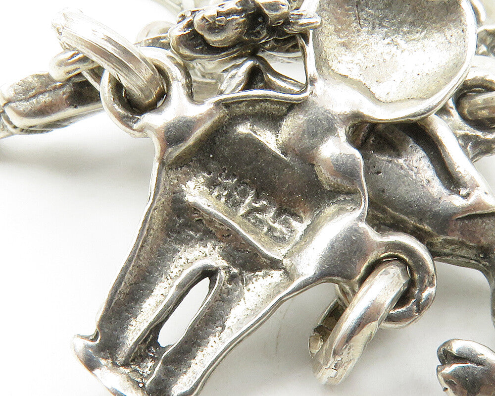 925 Sterling Silver Vintage Boys & Girls Children Link Chain Bracelet BT5211