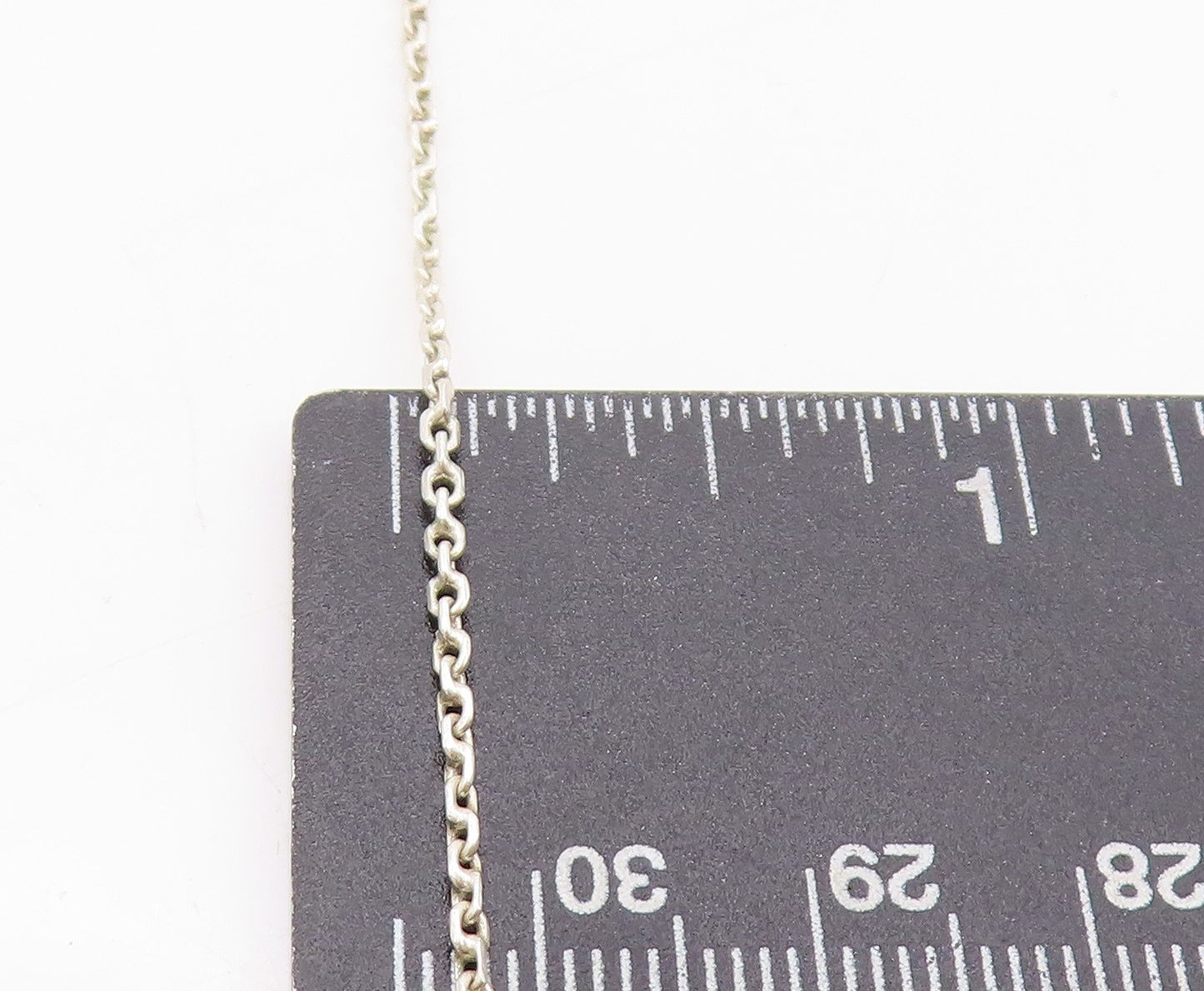 925 Sterling Silver Vintage Necklace Antique Roped Oval Cabochon Amber NE4560