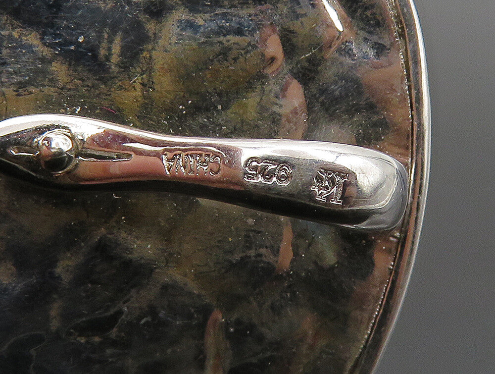 DESIGNER 925 Silver Vintage Shiny Pretzel Twist Hammered Pendant PT20117