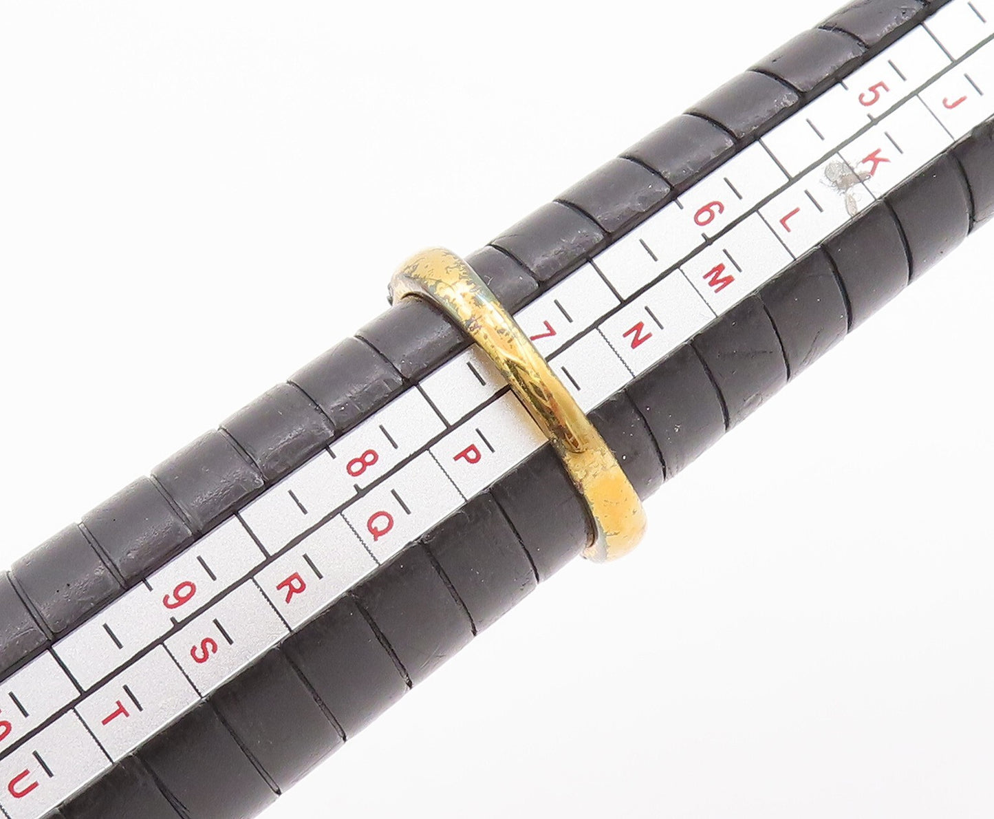 925 Sterling Silver Vintage Ring Gold Plated Smokey Quartz & CZ Sz 7 RG29037