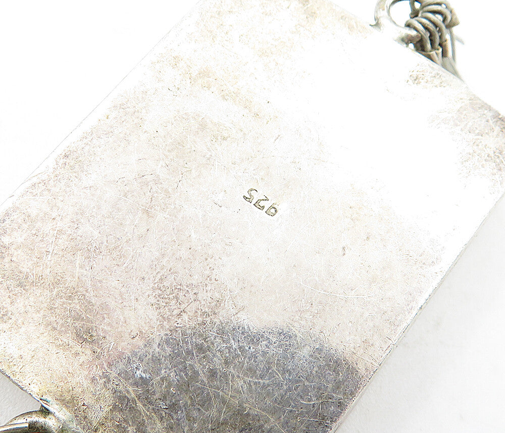 925 Sterling Silver Vintage Petite Padlocks Republique Rwandaise Stamp TR1136