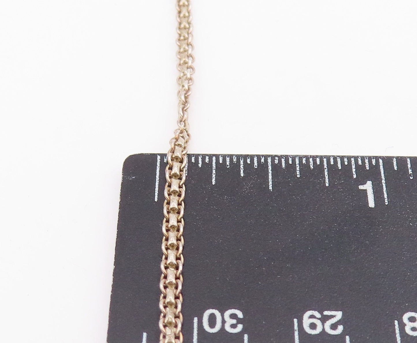925 Sterling Silver Vintage Necklace Intricate Etched Droplet Choker NE4738