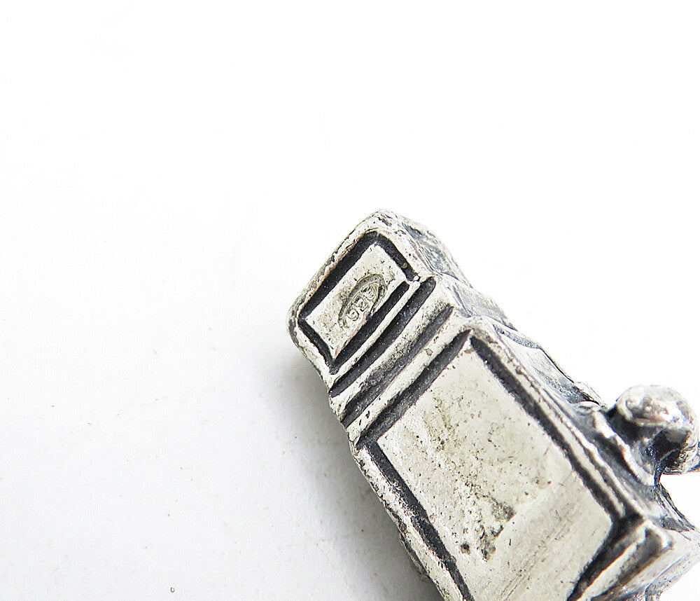925 Sterling Silver Vintage Antique Old Fashioned Camera Trinket TR1094