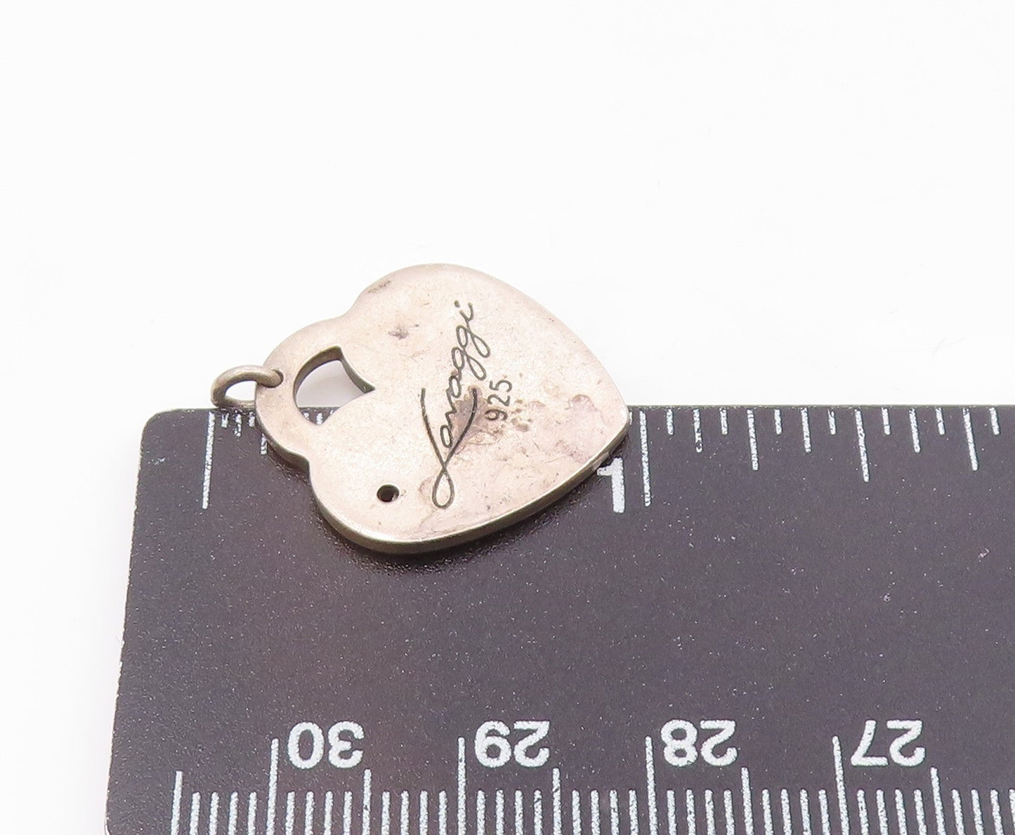 LAVAGGI 925 Sterling Silver Vintage Nurse Symbol Love Heart Pendant PT19423