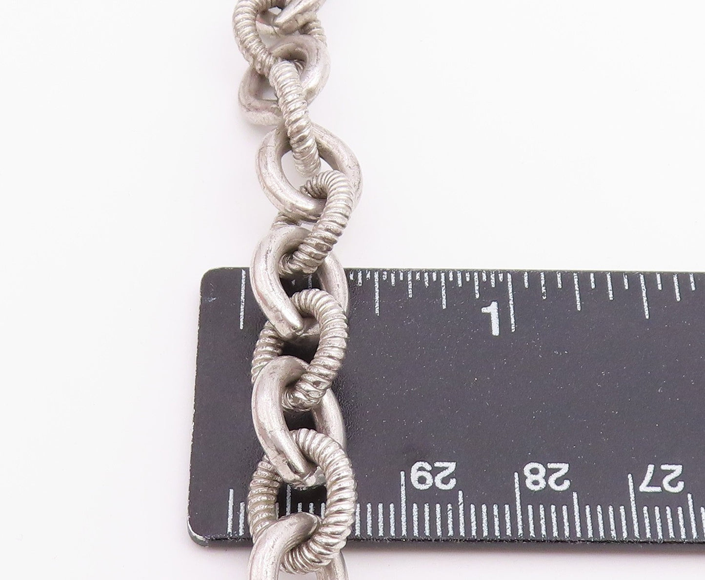 925 Sterling Silver Vintage Bracelet JUDITH RIPKA Amethyst Cable Chain BT12214