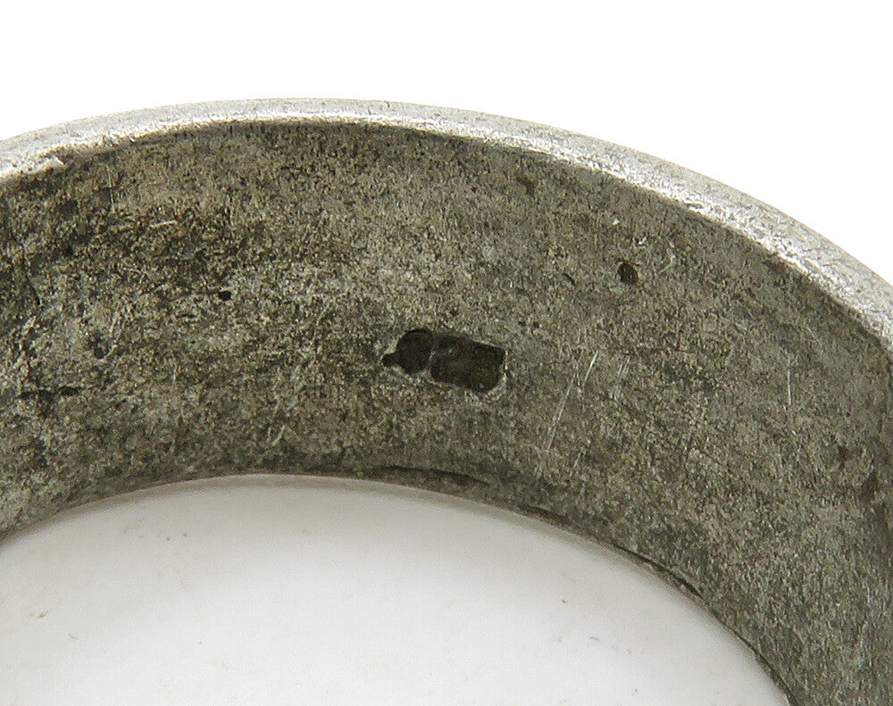 925 Sterling Silver Vintage Antique Yin & Yang Om Band Ring Sz 9 RG16127
