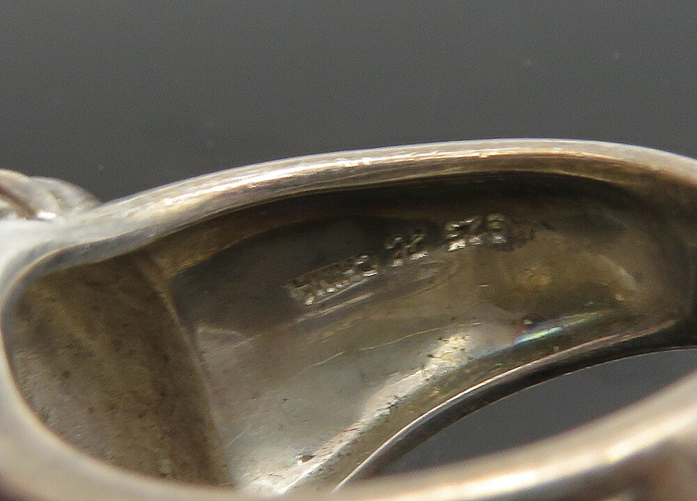 925 Sterling Silver Vintage Cultured Pearl Floral Cocktail Ring Sz 8 RG23372
