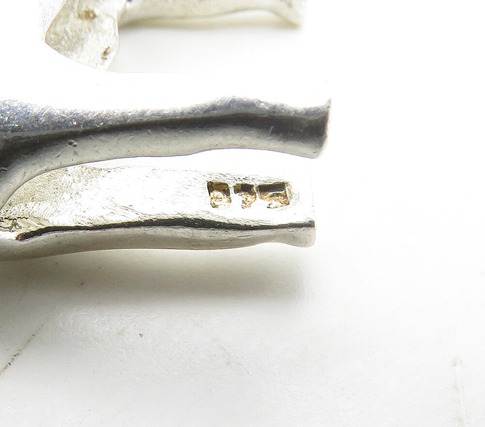 925 Sterling Silver Vintage Shiny Polished Horse Motif Pendant PT13457