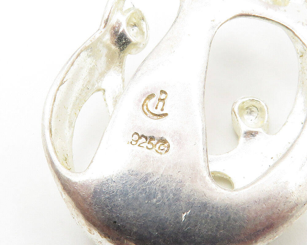 CAROLYN POLLACK RELIOS 925 Silver Vintage Modernist Family Pendant PT10901
