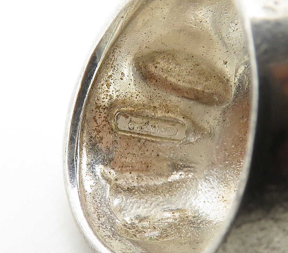 925 Sterling Silver Shiny Polished Embossed Detail Band Ring Sz 7.5 RG16879
