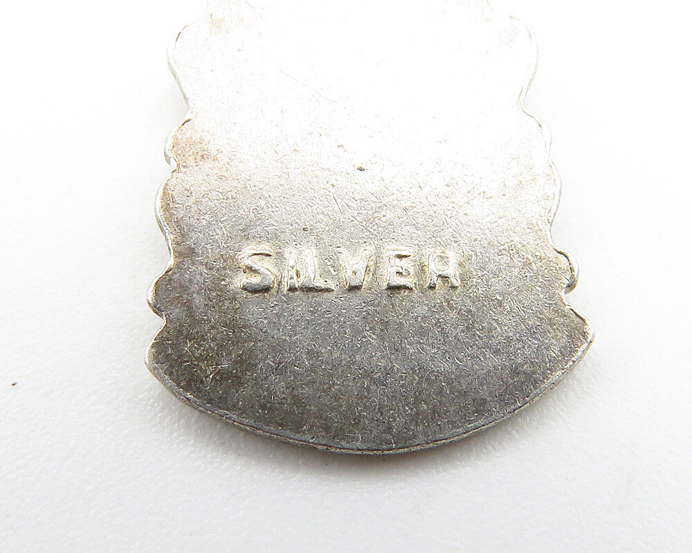 925 Sterling Silver Vintage Petite Enamel Coated Brighton Pendant PT8188