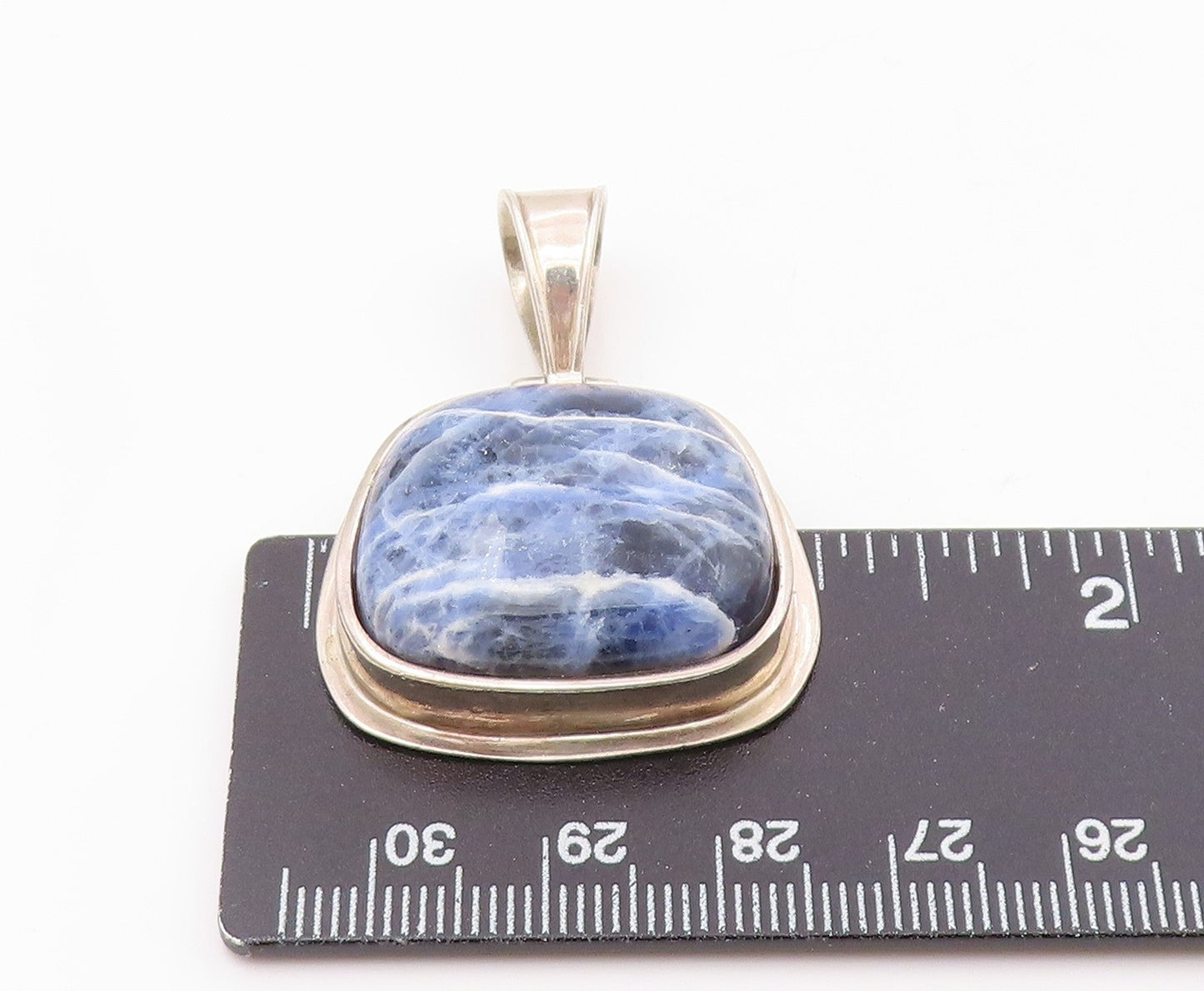 SILPADA 925 Sterling Silver Vintage Cabochon Cut Sodalite Pendant PT11976