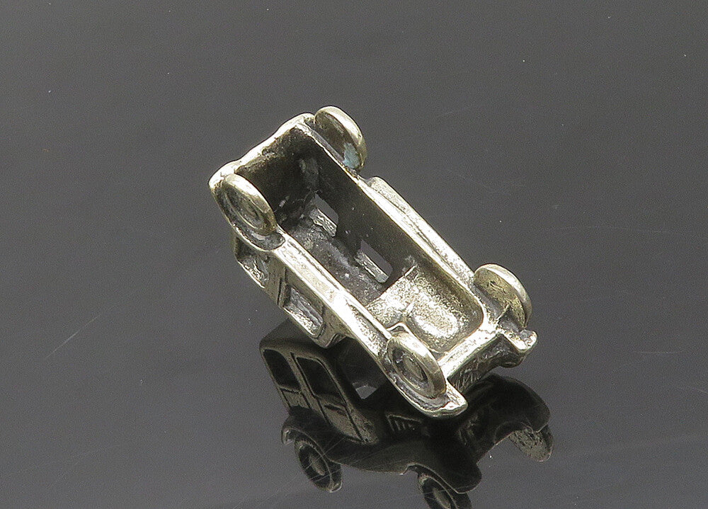 925 Sterling Silver Vintage Dark Tone Old Fashioned Car Trinket TR2805