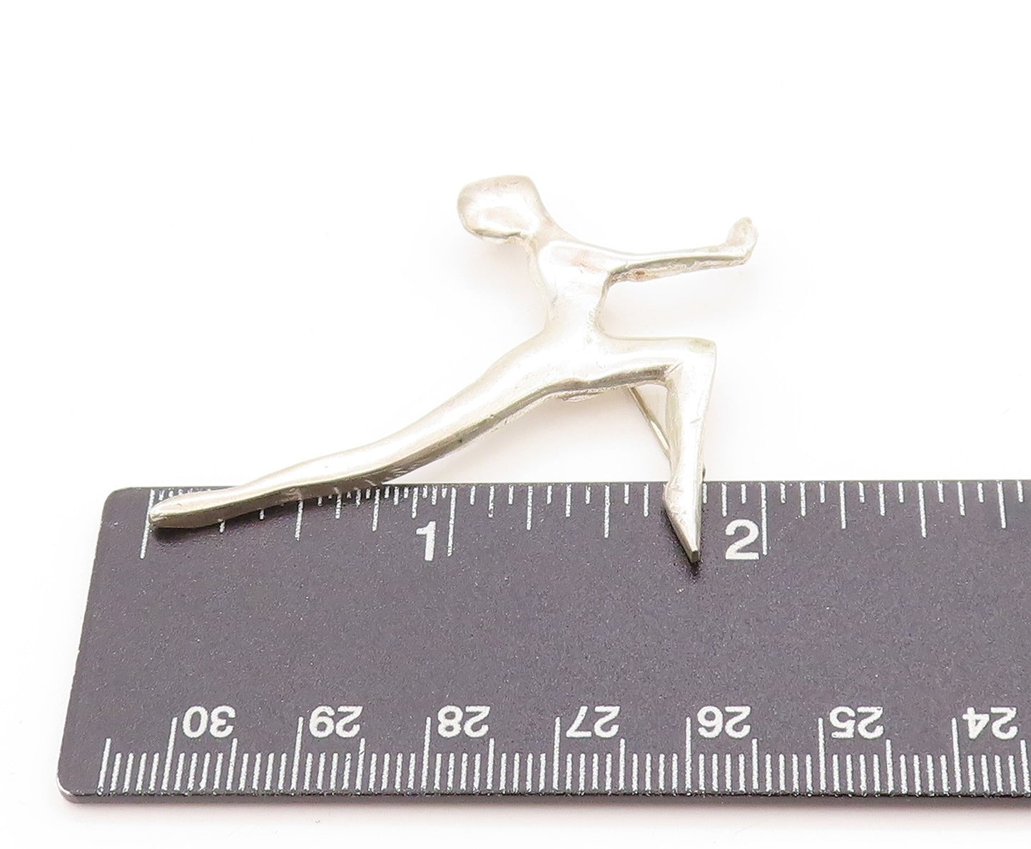 925 Sterling Silver Vintage Brooch ANTONIA PINEDA Gymnast Figural Pin BP11907