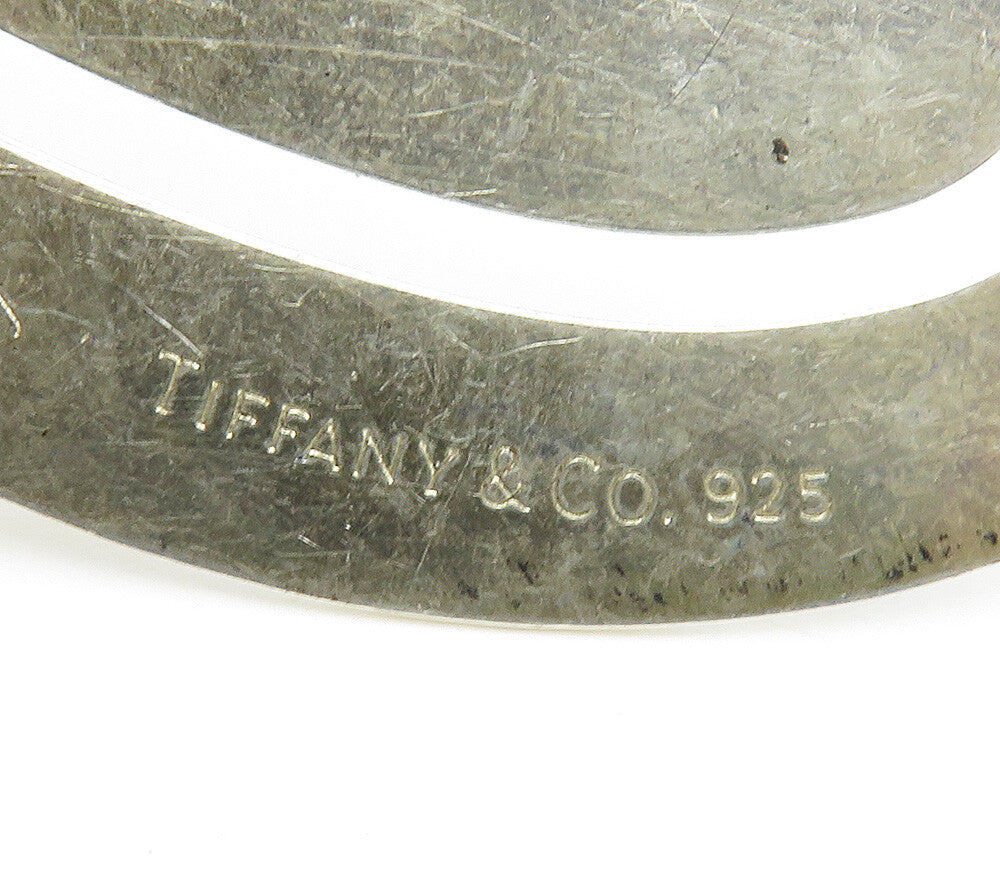 TIFFANY & CO. 925 Sterling Silver Vintage Love Heart Motif Book Mark TR2180
