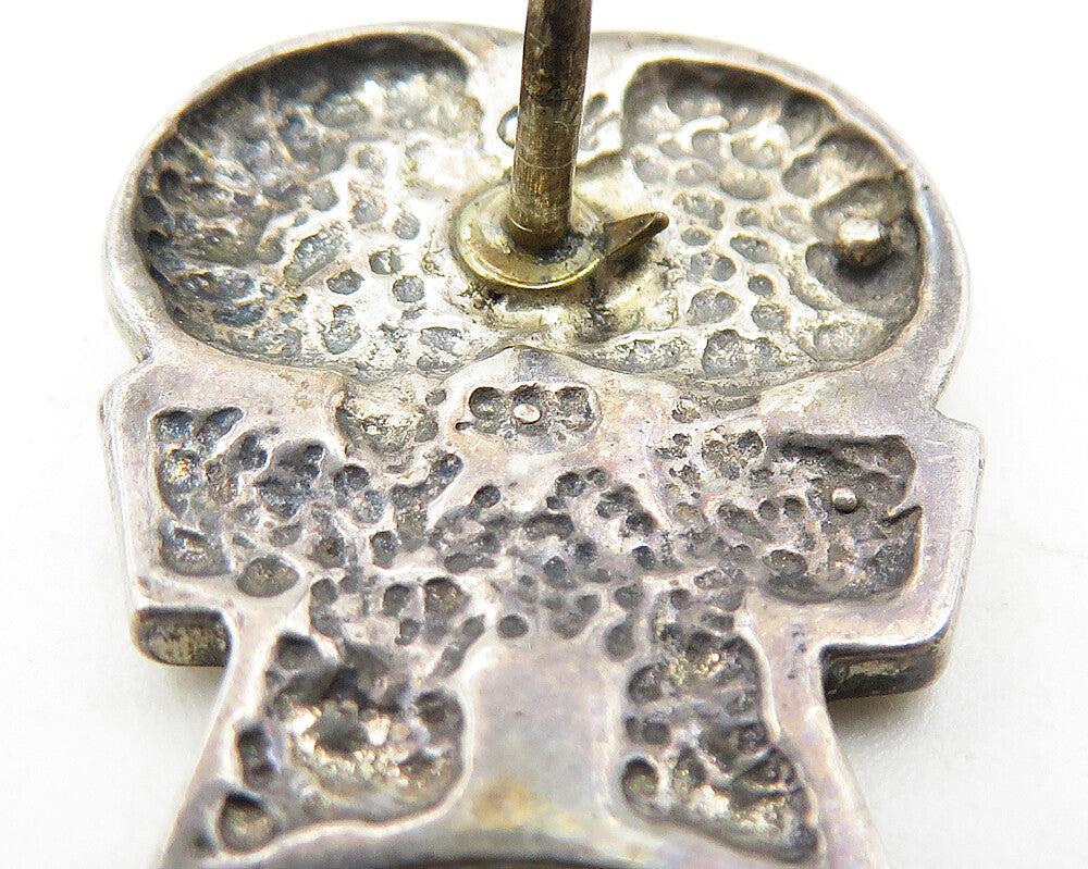 925 Sterling Silver Vintage Shiny Smooth Swirl Design Sweater Pin TR1816
