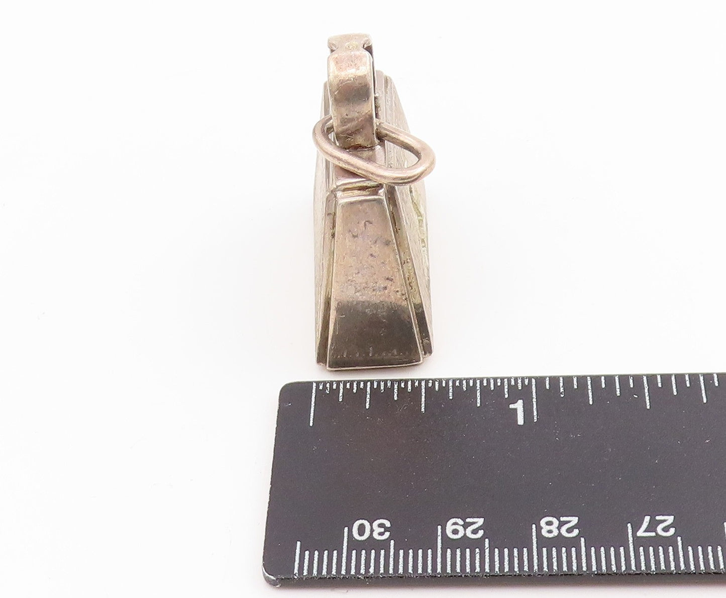 925 Sterling Silver Vintage Pendant Classic Miniature Padlock Locket PT25611