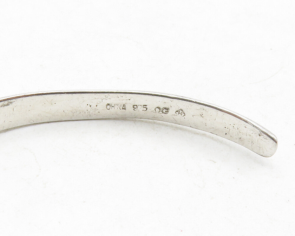 925 Sterling Silver Vintage A Grandmother's Love Quote Cuff Bracelet BT4789