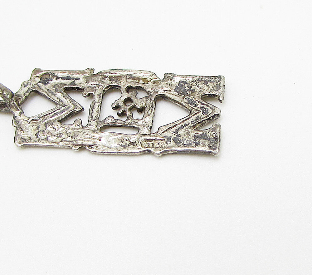 925 Sterling Silver Vintage Number 1 Mom Drop Pendant PT2241
