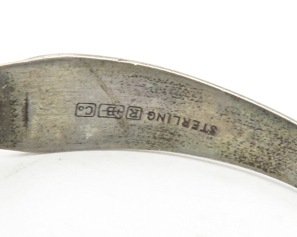 R. BLACKINTON 925 Silver Vintage Dark Tone Petite Cuff Bracelet BT4785