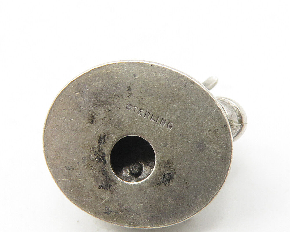 925 Sterling Silver Vintage Old Fashioned Telephone Pendant (ROTATES) PT9355