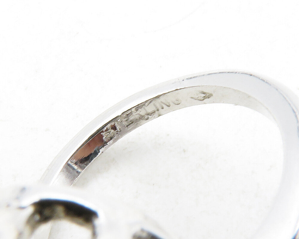 CLARK & COOMBS 925 Silver Black Onyx & Topaz Cocktail Ring Sz 5.5 RG13103