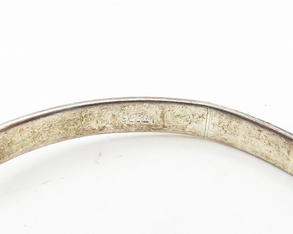 925 LA Sterling Silver Vintage Mother's Love Quote Cuff Bracelet BT7712