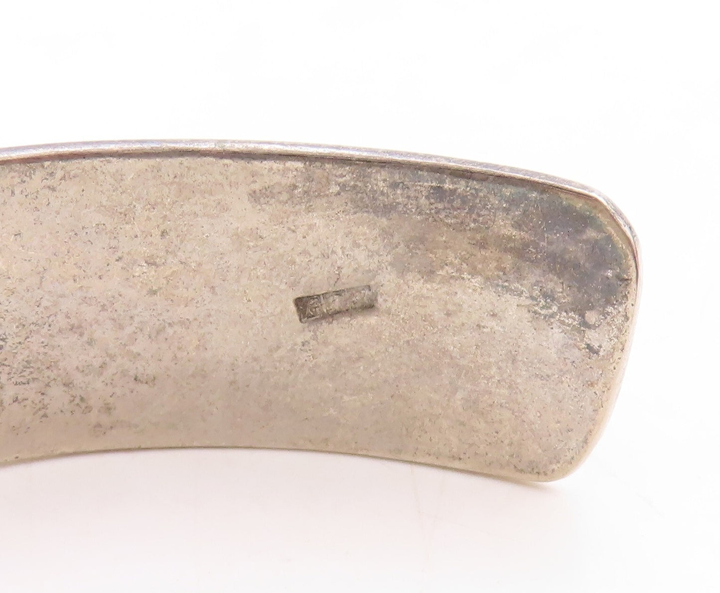 925 Sterling Silver Vintage Bracelet MIDDLE EAST Cartouche Design Cuff BT10953