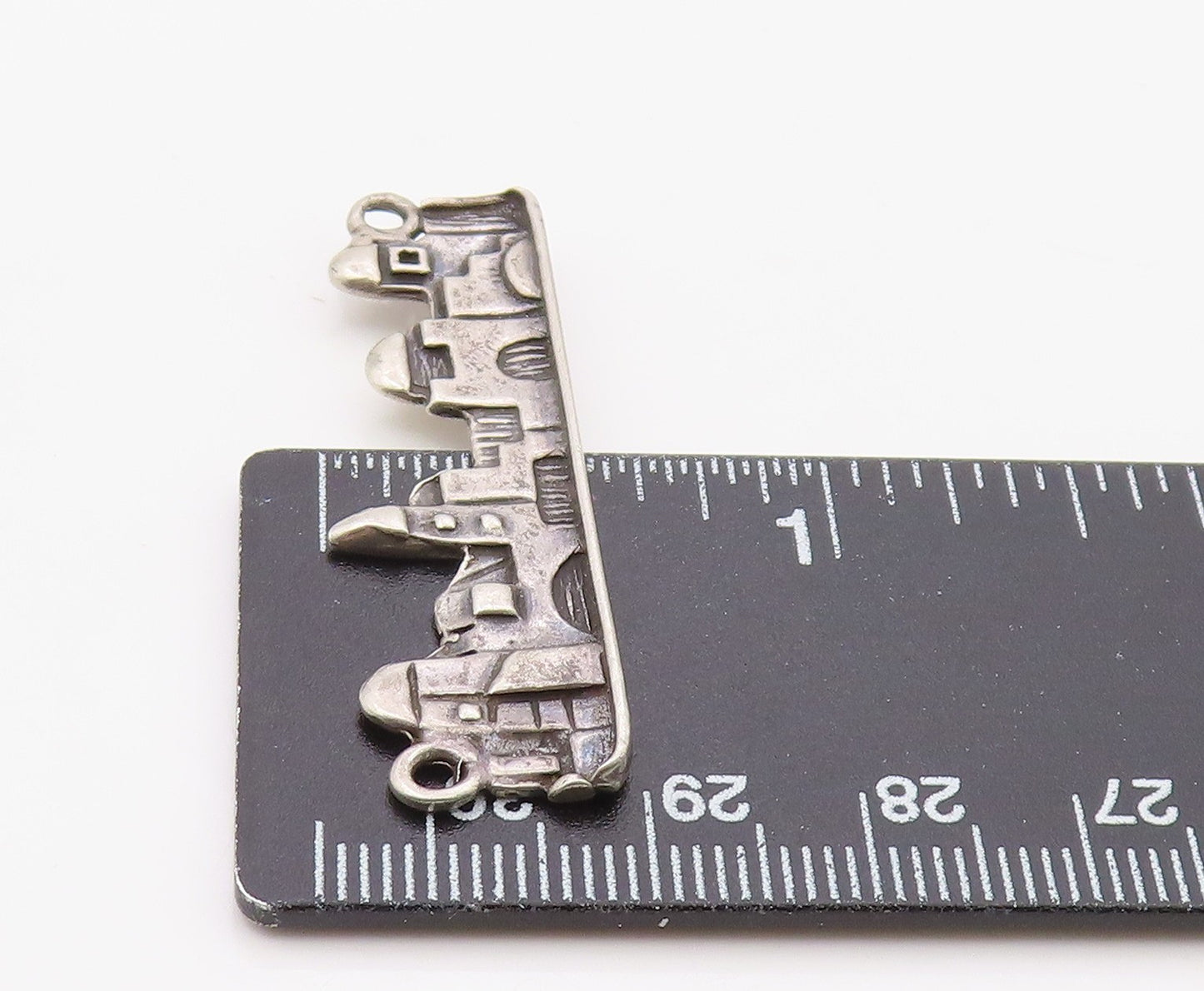 925 Sterling Silver Vintage Pendant Classic Jerusalem Skyline Charm PT26310